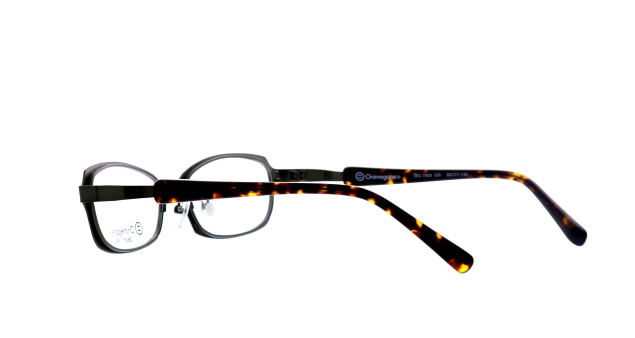 オニメガネ OG7008-GR-56 [メタル/鯖江産/オーバル/緑]  3