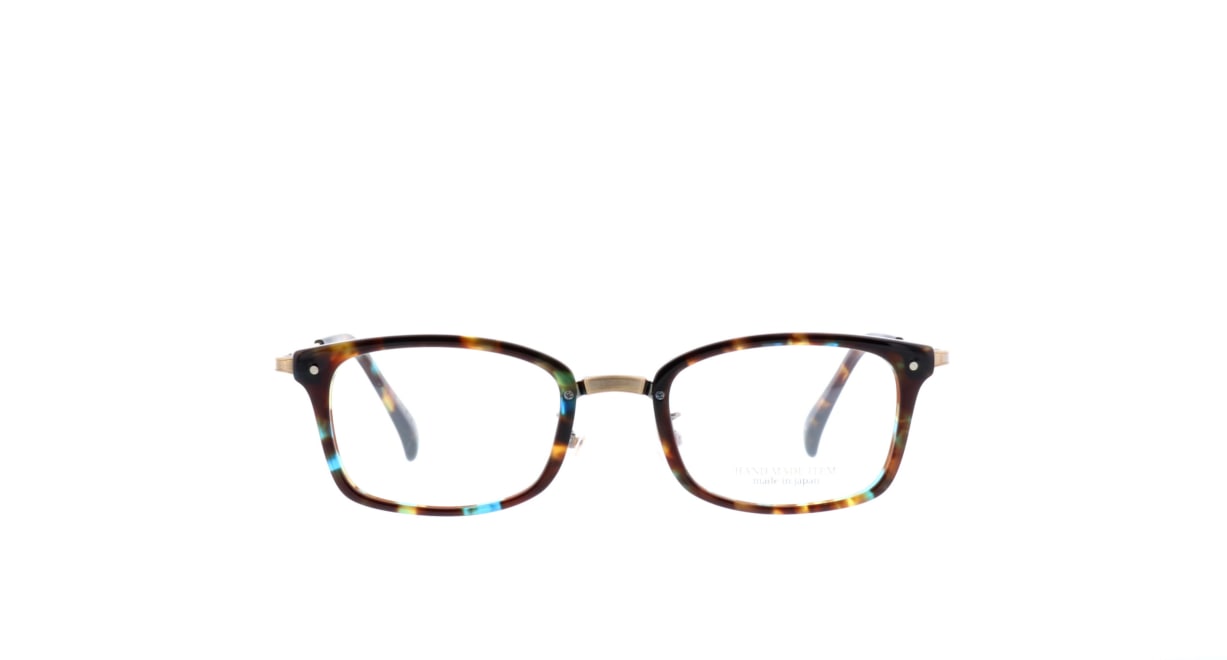 ハンドメイドアイテム H-5025-C4-49 [鯖江産/スクエア/べっ甲柄] 