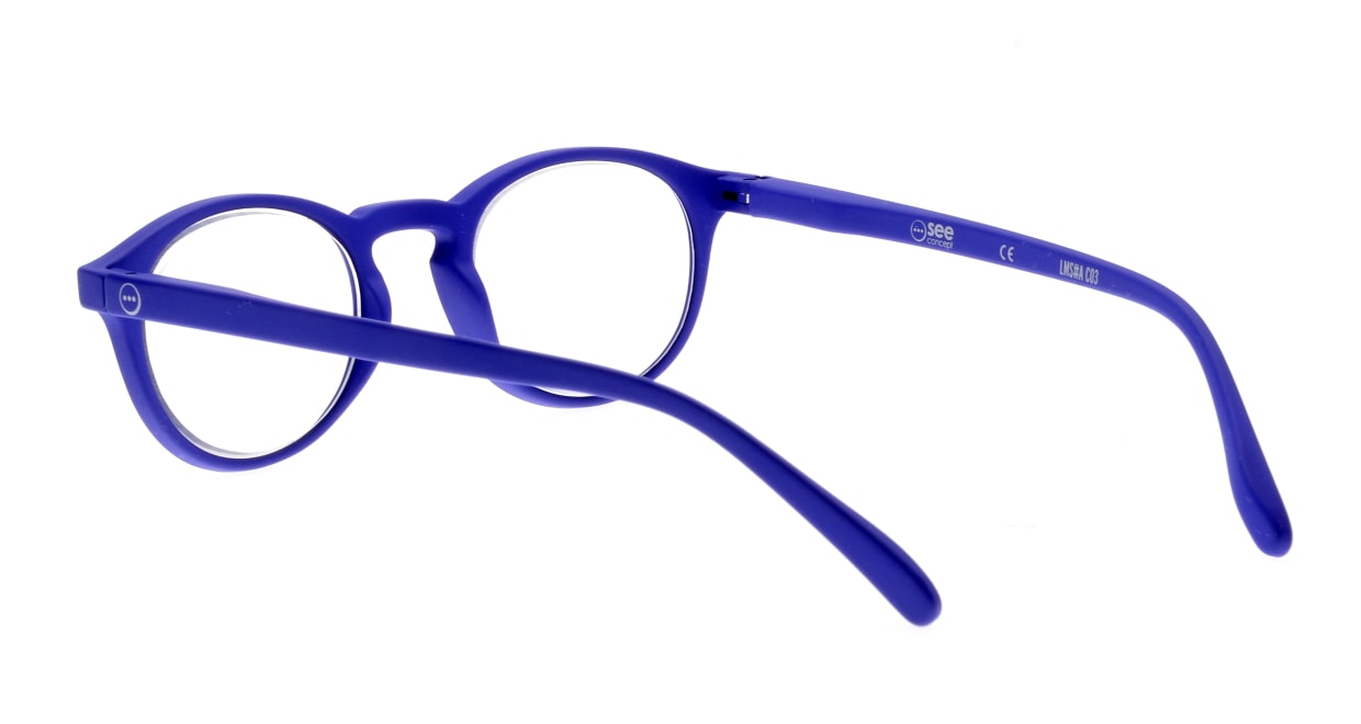 イジピジ +3.0#A Reading-Navy Blue [丸メガネ/青]  3