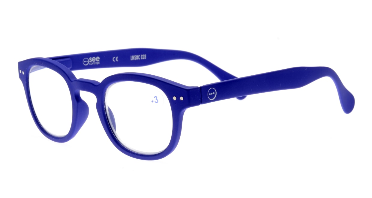 イジピジ +3.0#C Reading-Navy Blue [ウェリントン/青]  1