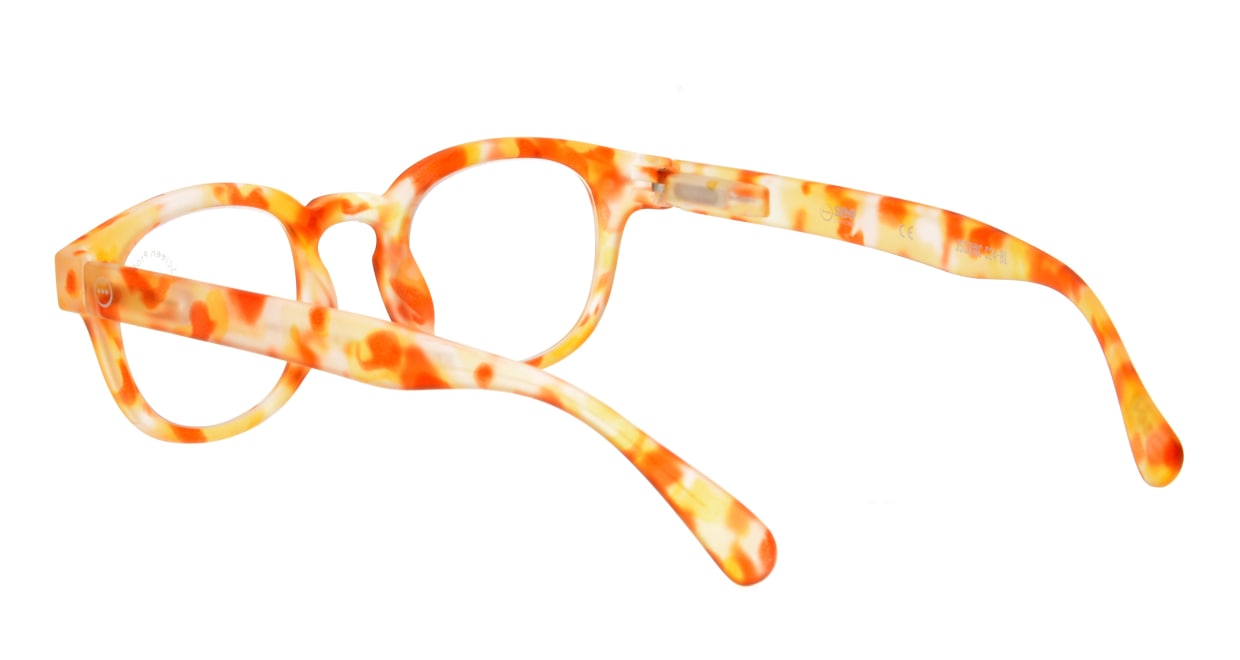 イジピジ #C SCREEN JUNIOR-Yellow Tortoise [丸メガネ/黄色]  3