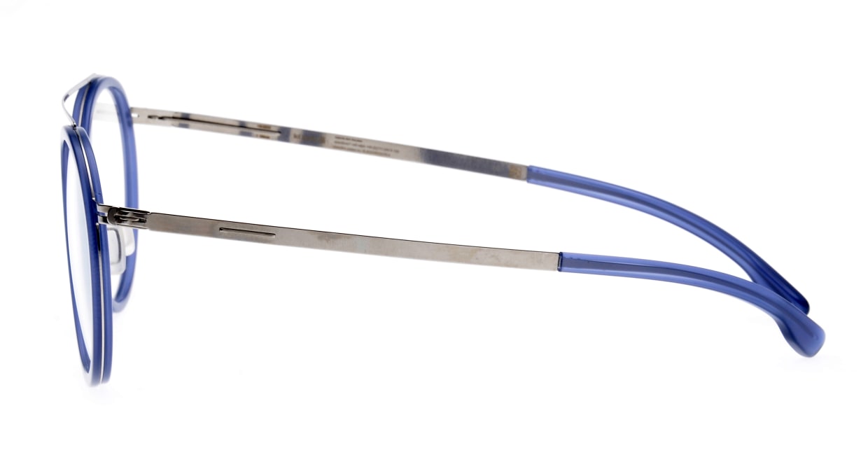 アイシーベルリン Buran-Chrome-Deep-Blue-Sea-MilkySmall [丸メガネ/青]  2