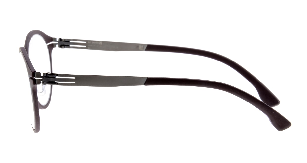 アイシーベルリン Vincent B.-Graphite-Burgundy-Rubber [丸メガネ/茶色]  2