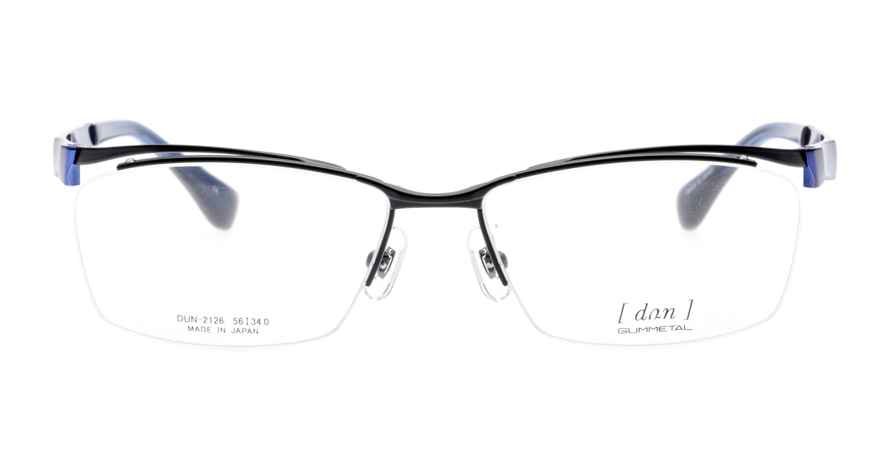 ドゥアン DUN-2126-14 [メタル/鯖江産/ハーフリム/スクエア] 