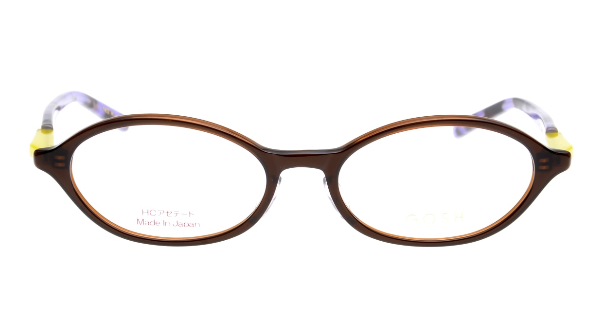 ゴッシュ GO-934-2 [鯖江産/オーバル/茶色] 