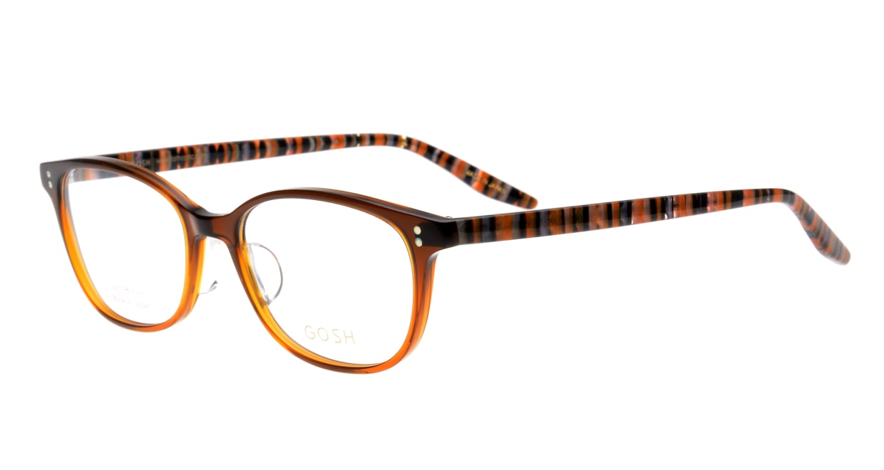 ゴッシュ GO-943-2 [鯖江産/丸メガネ/茶色]  1