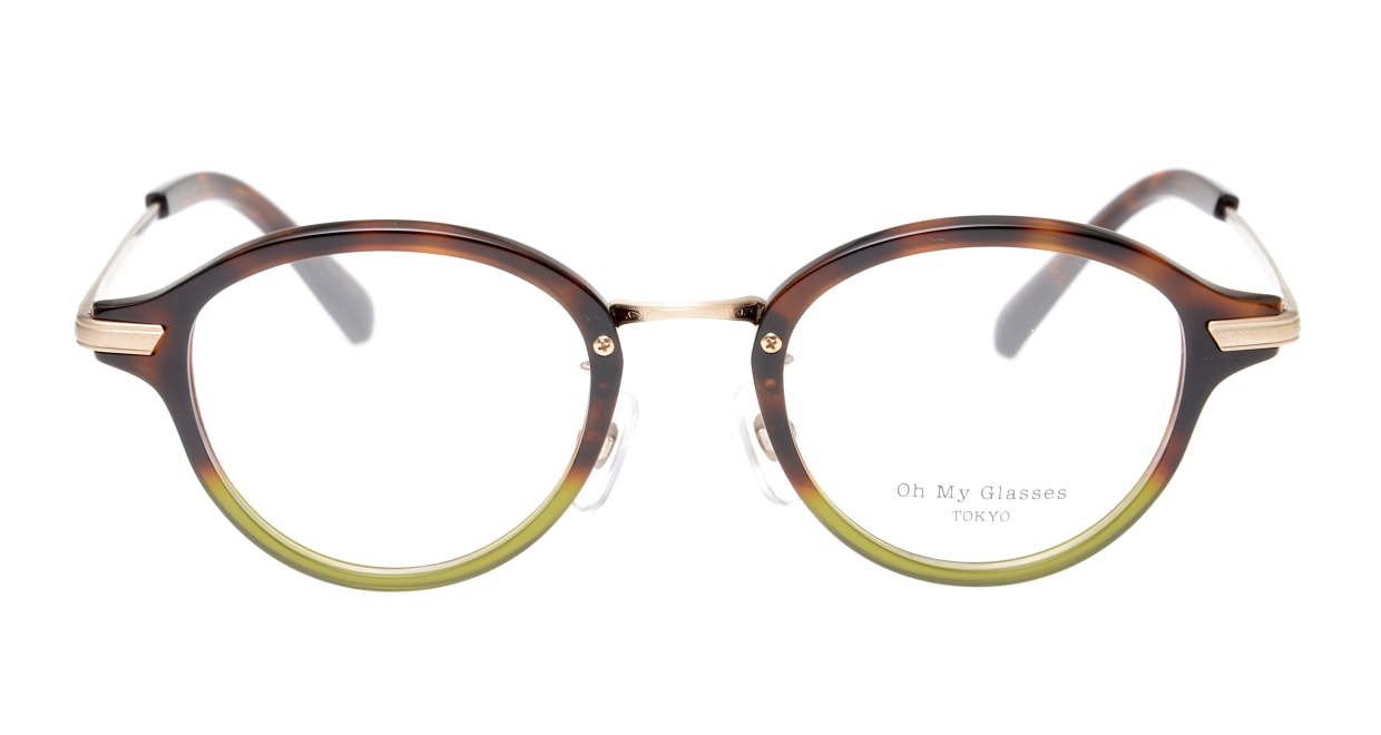 Oh My Glasses TOKYO Mickey omg-073-58-15 [鯖江産/丸メガネ/緑] 