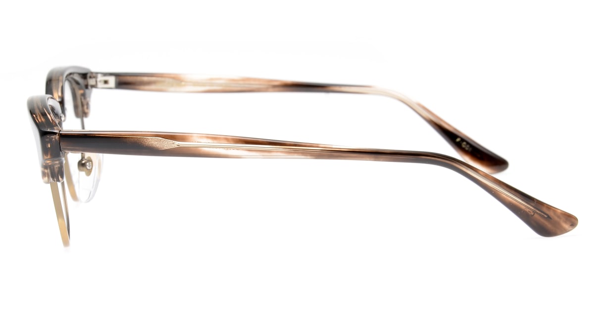 フーパス F-086-3 [鯖江産/ウェリントン/茶色]  2