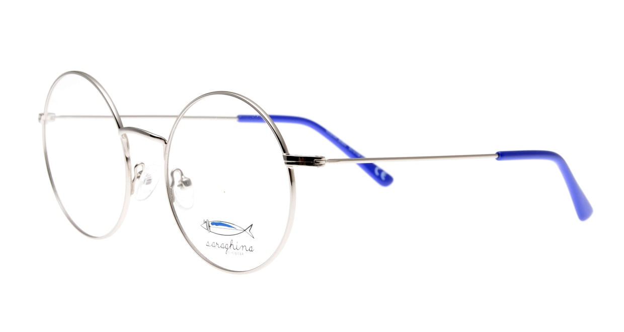 サラギーナELENA-308V-51 [メタル/丸メガネ/シルバー]  1