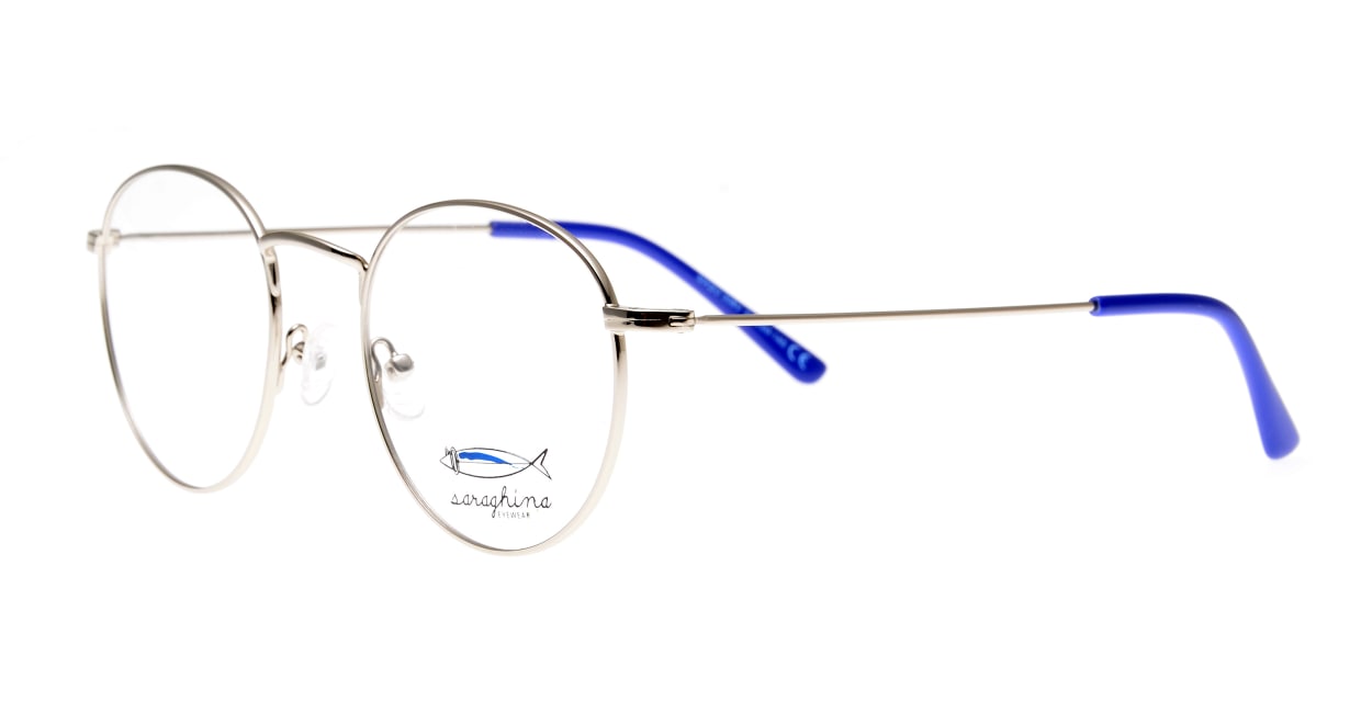 サラギーナ MASO-308-V50 [メタル/丸メガネ/シルバー]  1