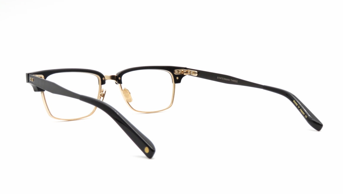 ディータ Statesman Three DRX-2064-B-BLK-GLD-52-Z [黒縁/鯖江産/スクエア]  3