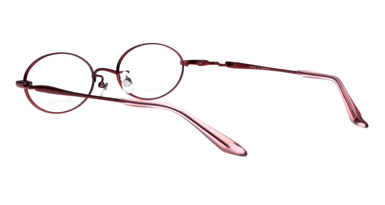 アミパリ TR-8620-6-49 [メタル/鯖江産/オーバル/赤]  3