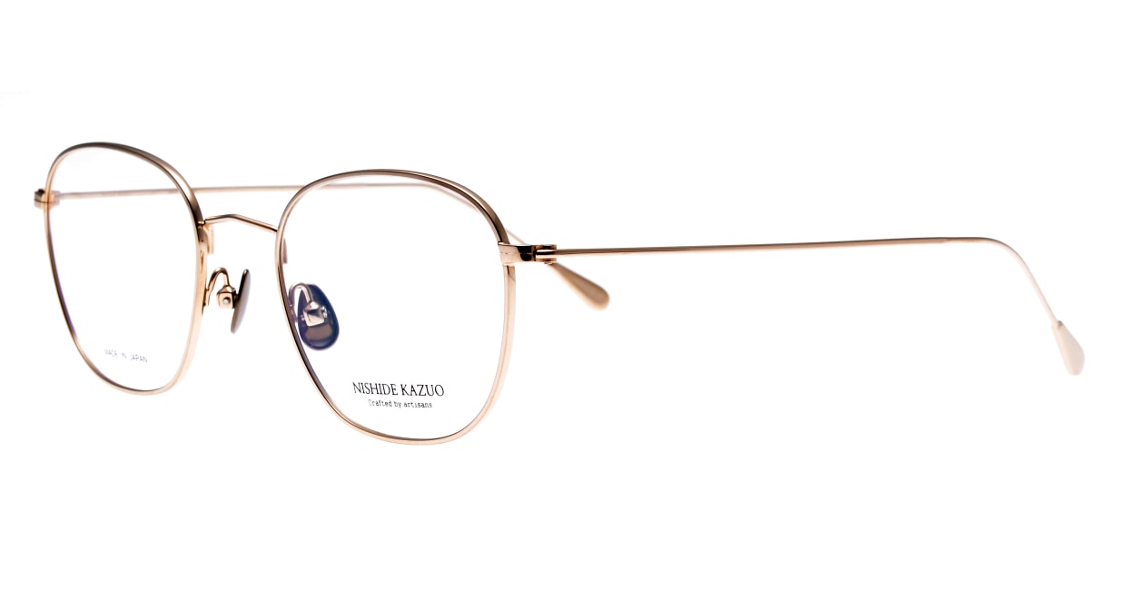 西出和男作NK743-4-50 [メタル/鯖江産/ウェリントン/ゴールド]  1