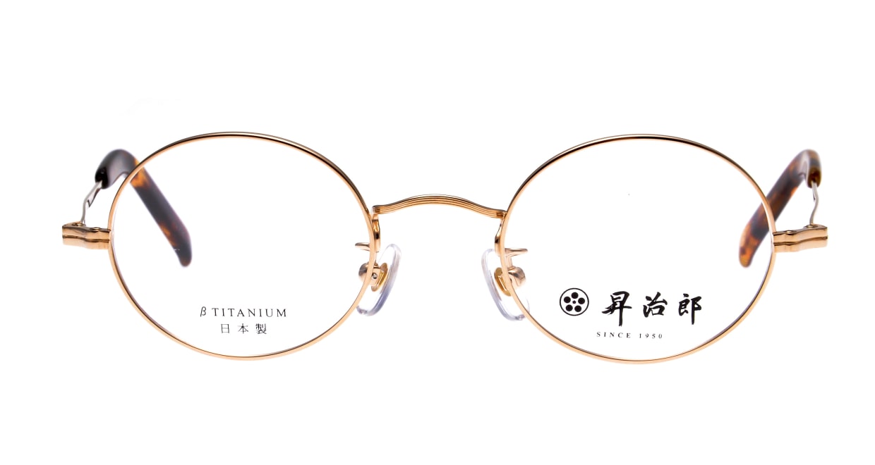 昇治郎 SJ-6007-GP-44 [メタル/鯖江産/丸メガネ/ゴールド] 