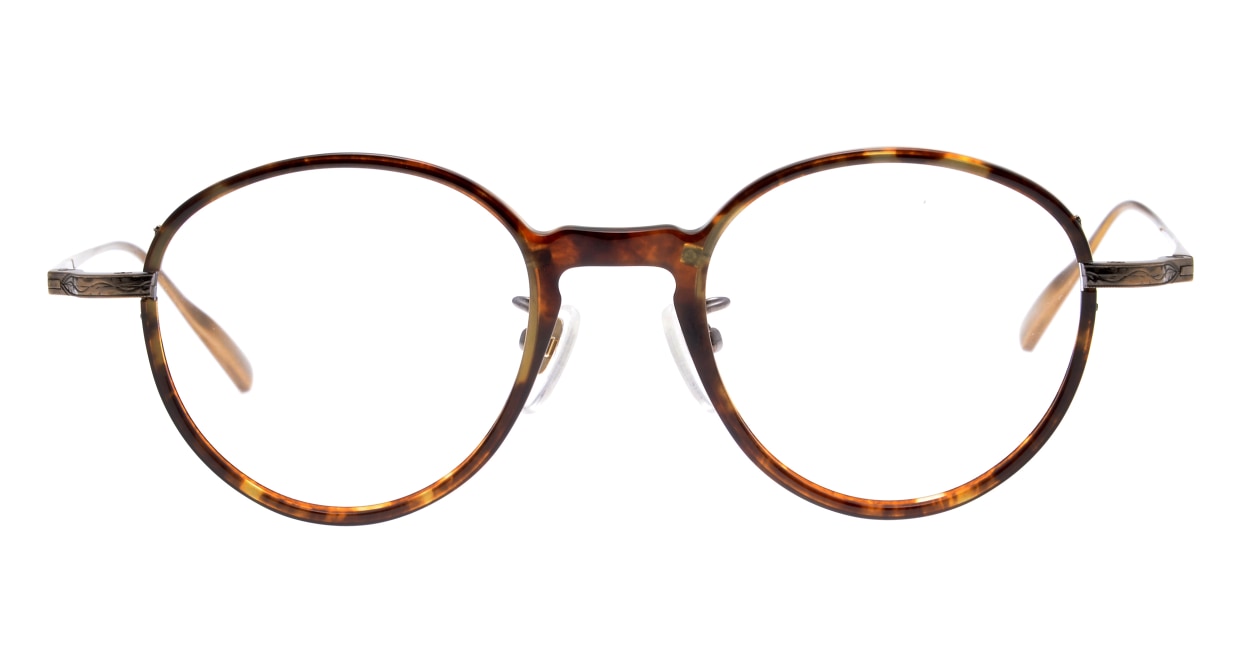 越前國甚六作 EZ-001-2 [鯖江産/丸メガネ/べっ甲柄] 