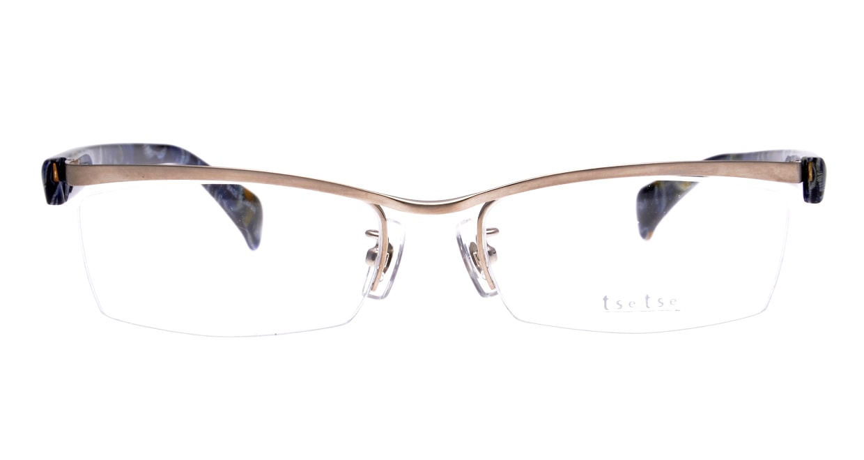 ツェツェ T-2305-1 [メタル/鯖江産/ハーフリム/スクエア/シルバー] 