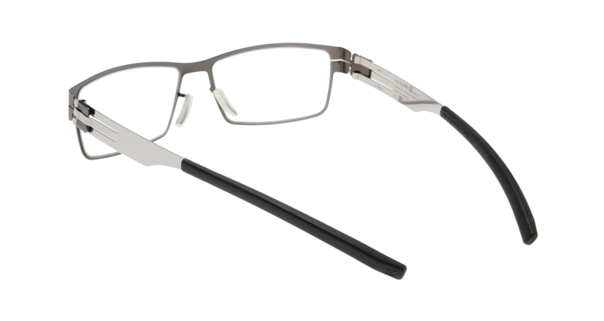 アイシーベルリン Peter C. (flex)-gun metal-chrome-clear [メタル/ウェリントン/グレー]  2