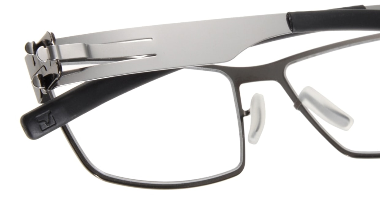 アイシーベルリン Peter C. (flex)-gun metal-chrome-clear [メタル/ウェリントン/グレー]  4