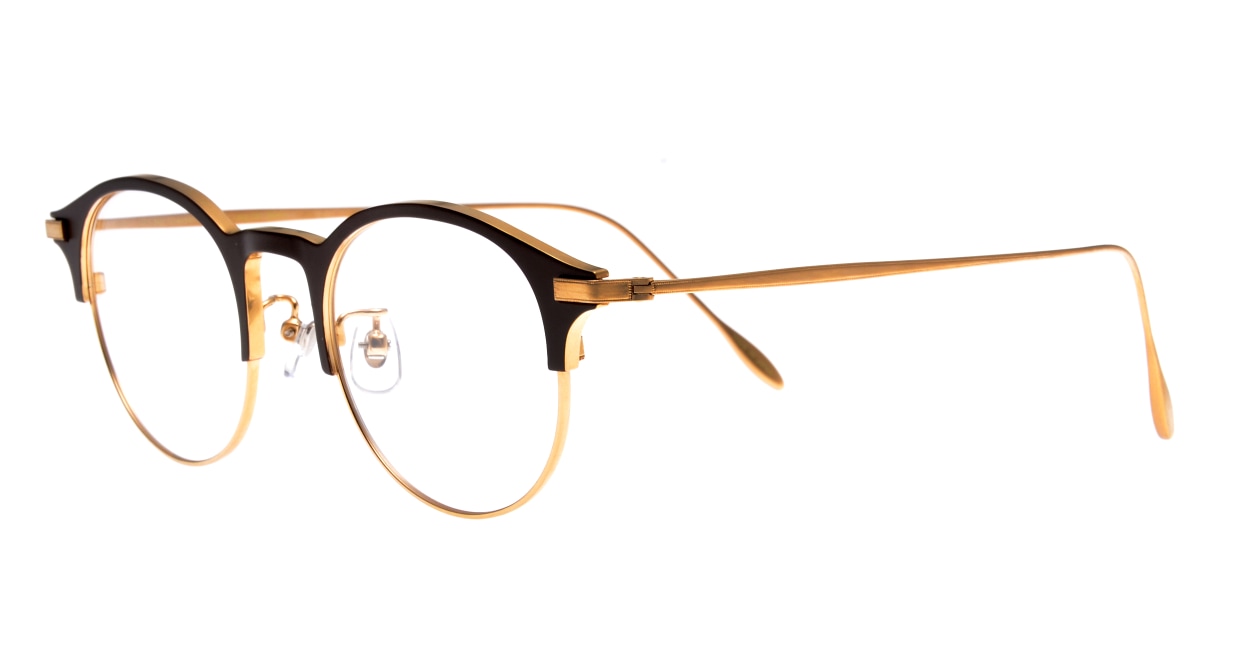 Oh My Glasses TOKYO Benny omg-126-BR-GD-47 [メタル/鯖江産/丸メガネ/茶色]  1