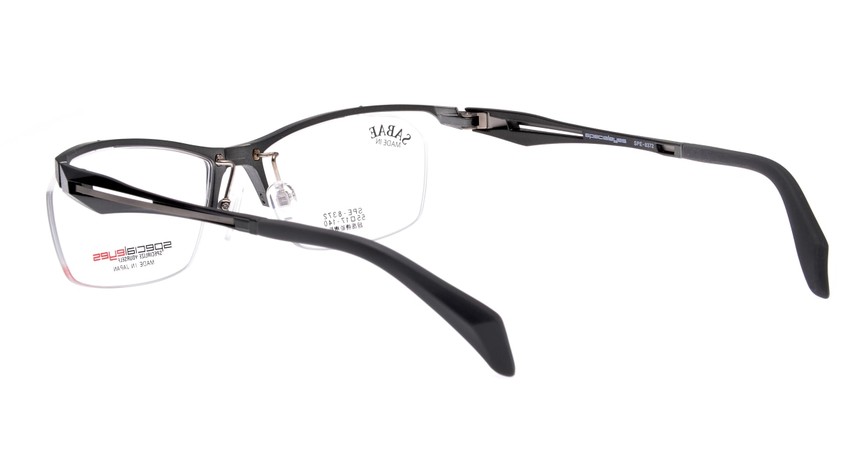 スペシャライズ SPE-8372-6-55 [メタル/鯖江産/ハーフリム/スクエア/グレー]  3