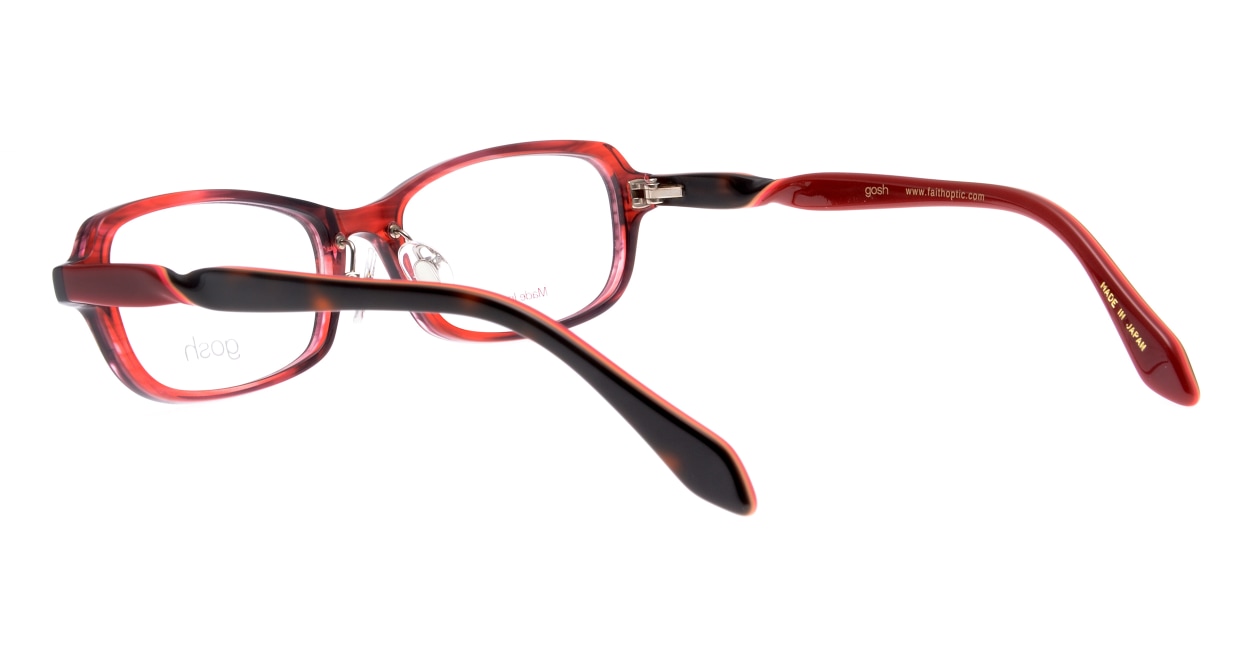 ゴッシュ gos-077-3-48 [鯖江産/スクエア/赤]  3