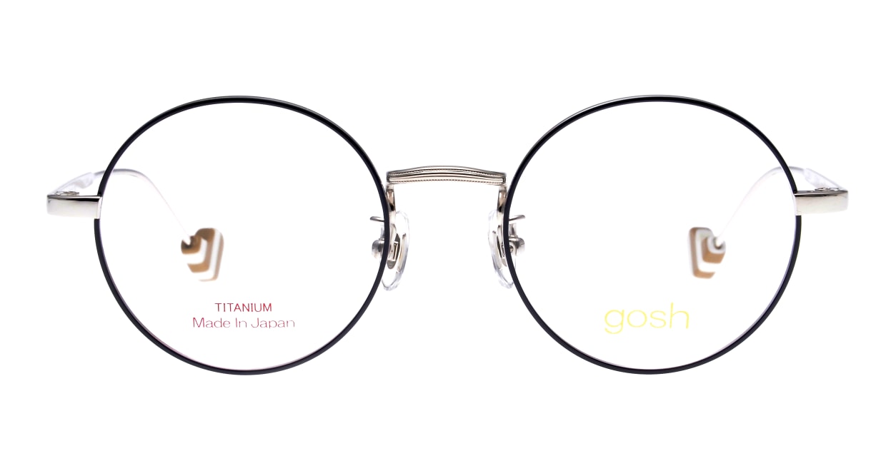 ゴッシュ gos-088-1-45 [黒縁/鯖江産/丸メガネ] 
