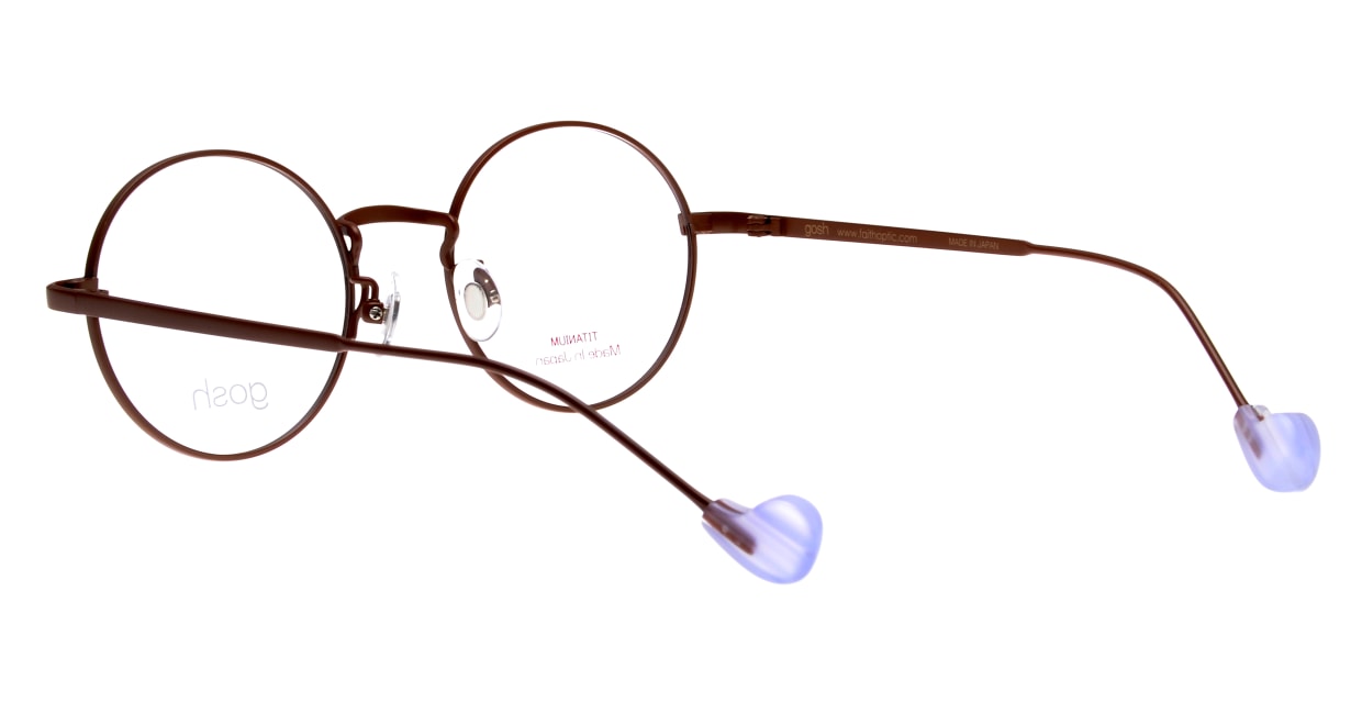 ゴッシュ gos-088-5-45 [鯖江産/丸メガネ/茶色]  3