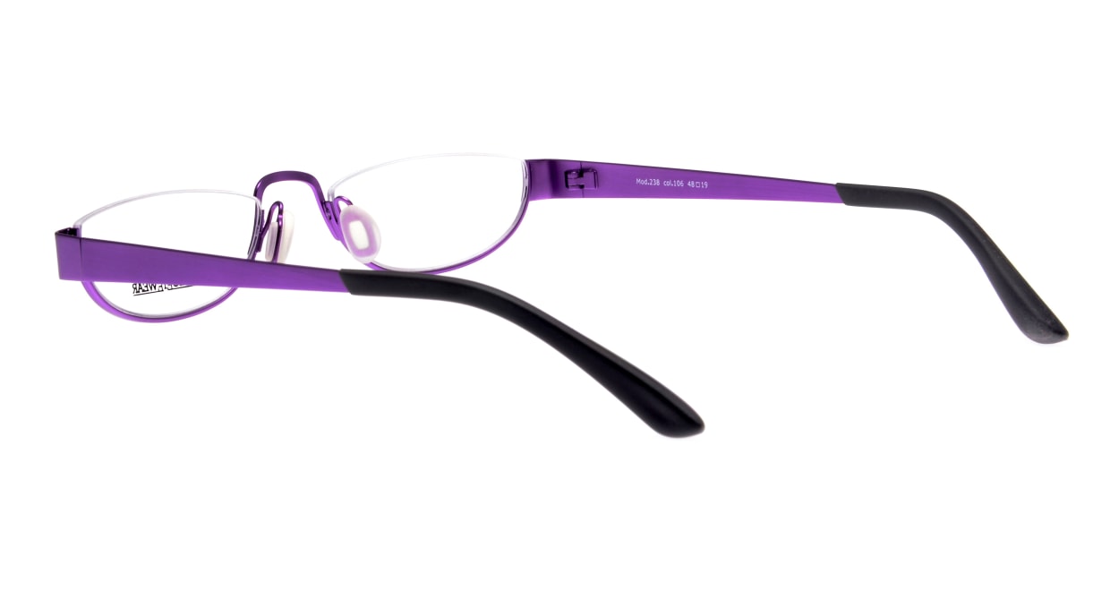 ミュニックアイウェア 238-106-48 [メタル/アンダーリム/スクエア/紫]  3