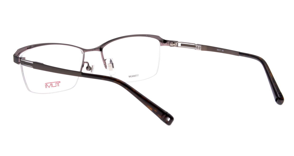 トゥミ 10-0061-3-54 [メタル/鯖江産/ハーフリム/ウェリントン/茶色]  3