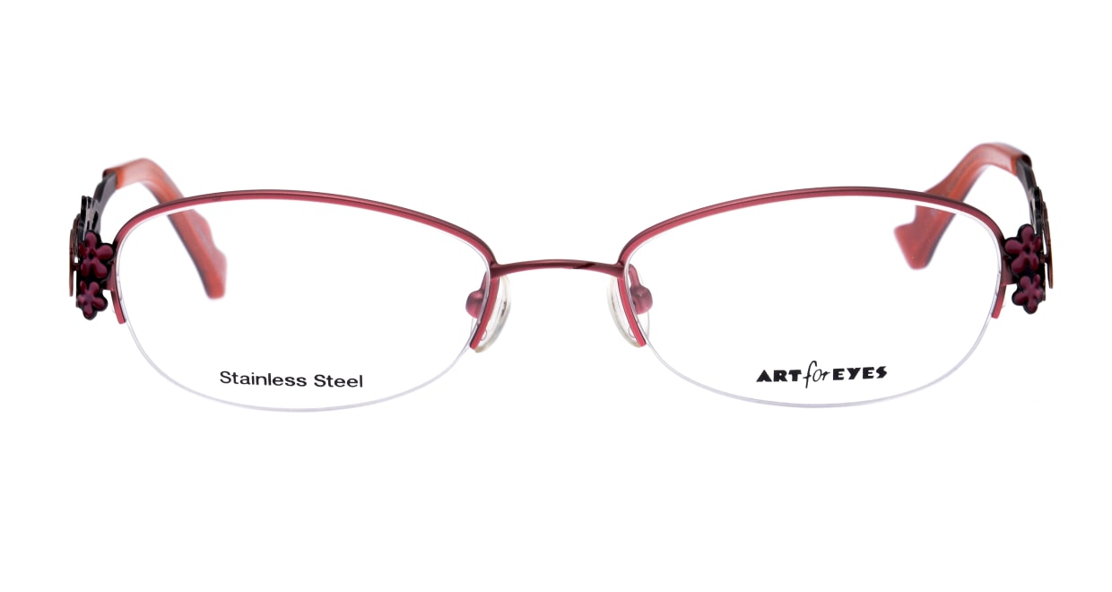 ミュニックアイウェアAE-107-4-51 [メタル/ハーフリム/オーバル/ピンク] 