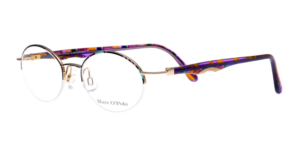 マルコポーロ5004-572-47 [メタル/ハーフリム/オーバル/派手]  1