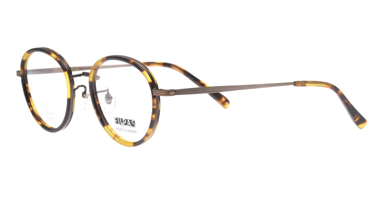 フーパス F-110-3-47 [鯖江産/丸メガネ/べっ甲柄]  1