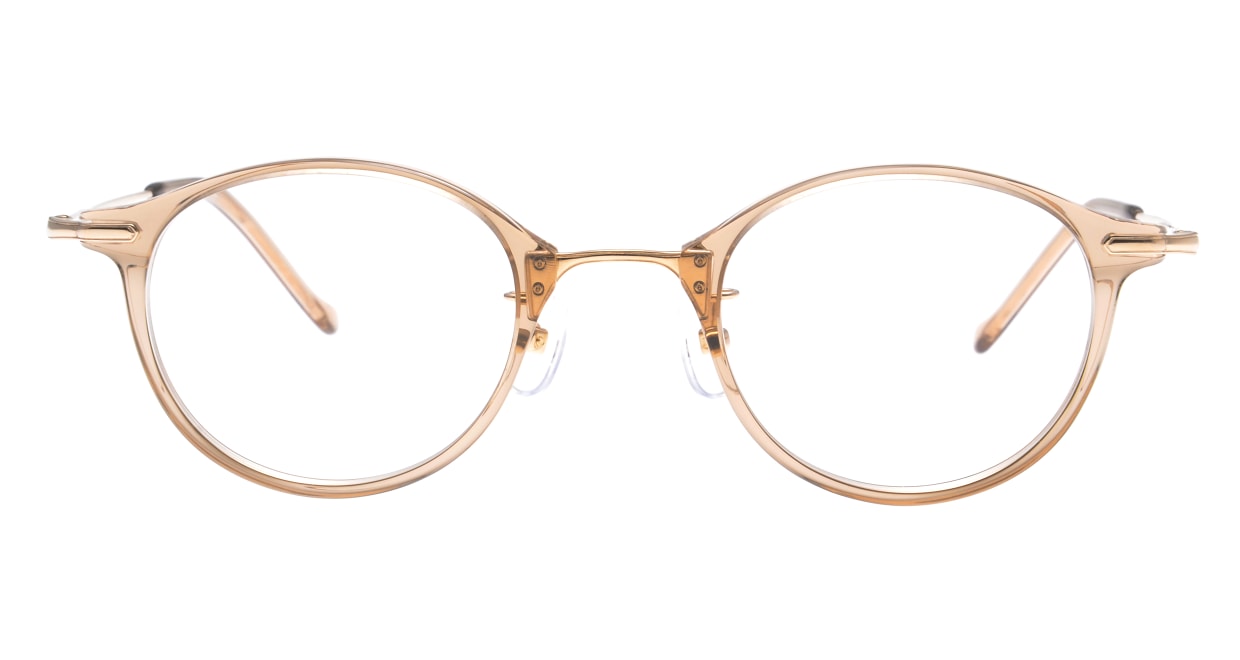 ユニオン アトランティック UA3617-LBR-45 [鯖江産/丸メガネ/透明] 