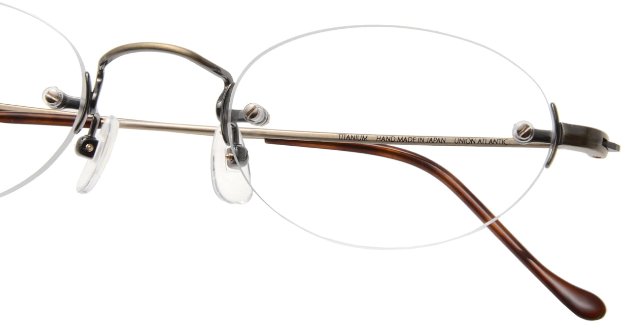 ユニオン アトランティック UA3613B-23-48 [メタル/鯖江産/縁なし/オーバル] ｜メガネのオーマイグラス(めがね・眼鏡) | メガネ通販
