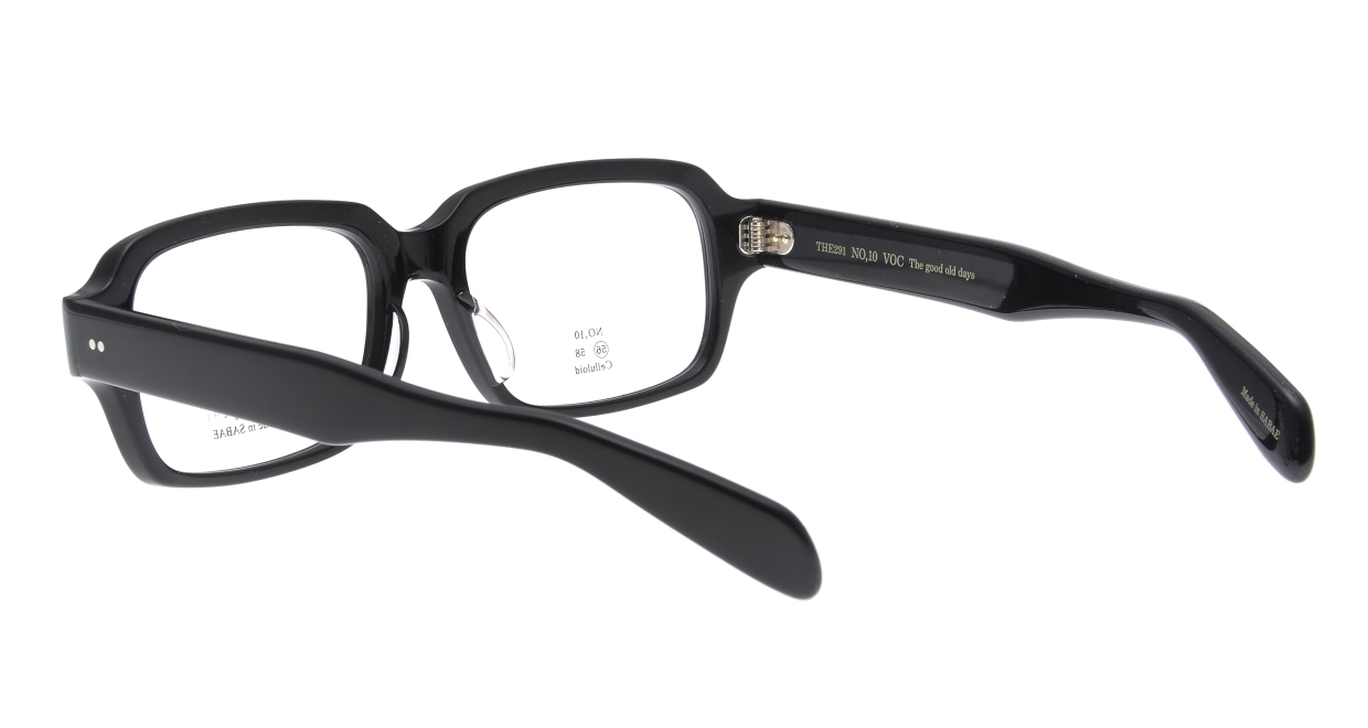 ブイオーシー NO-10-C-1-56 [黒縁/鯖江産/スクエア]  3