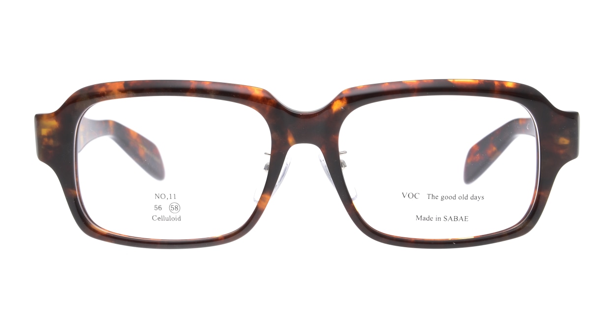 ブイオーシー NO-11-C-2-58 [鯖江産/スクエア/茶色] 