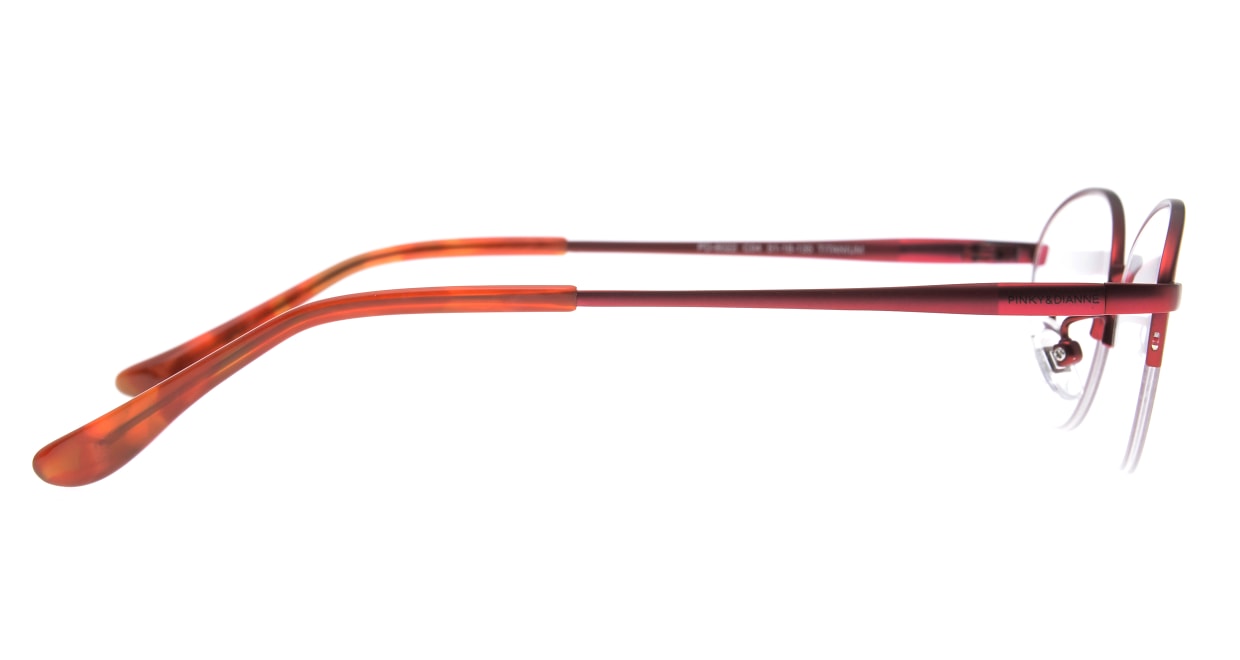 ピンキー&ダイアン PD8022-04-51 [メタル/ハーフリム/オーバル/赤]  2