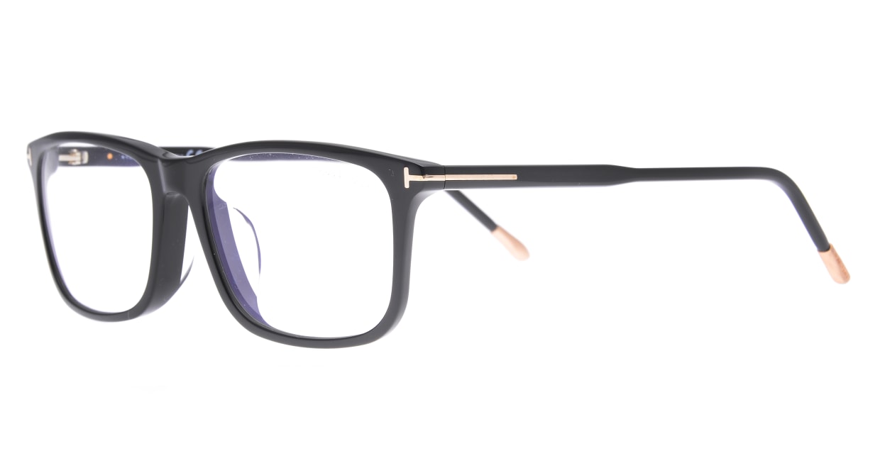 トムフォード FT5646DBAsianFitBLUE BLOCK FILTER-001-57 [黒縁/ウェリントン]  1