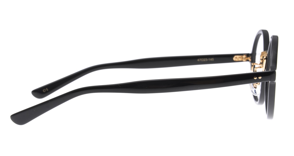 フーパス F-114-C-1ｰ47 [黒縁/鯖江産/丸メガネ]  2