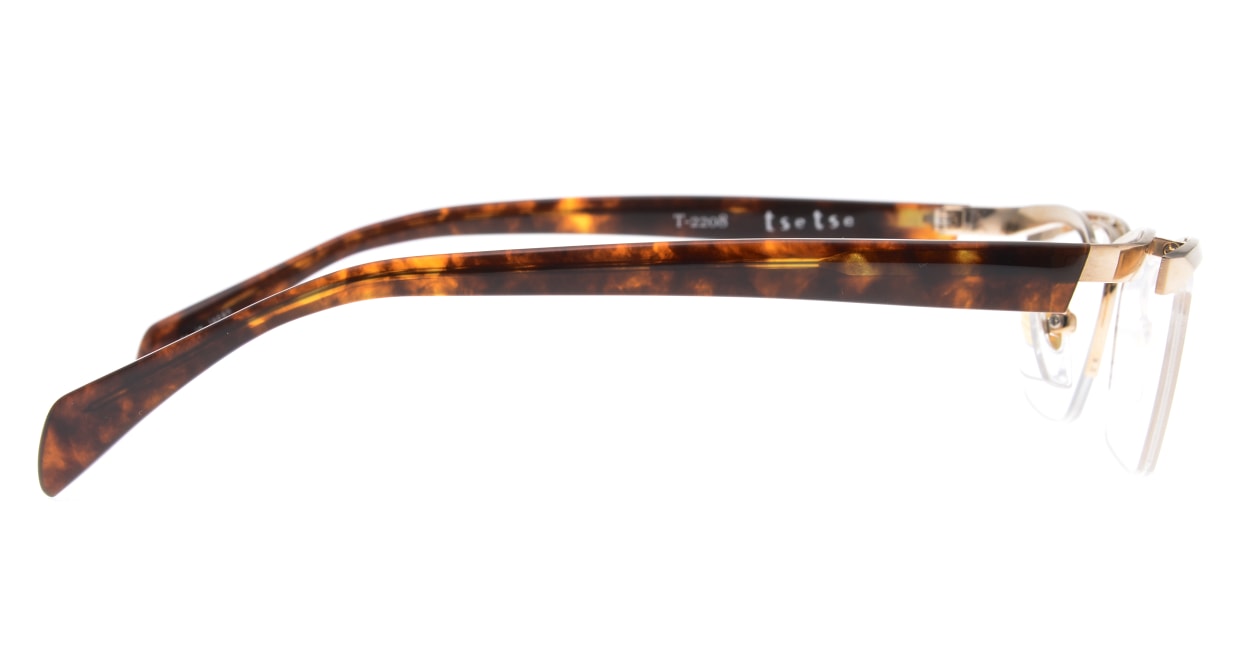 ツェツェ T-2208-C-5-54 [メタル/ハーフリム/スクエア/ゴールド]  2