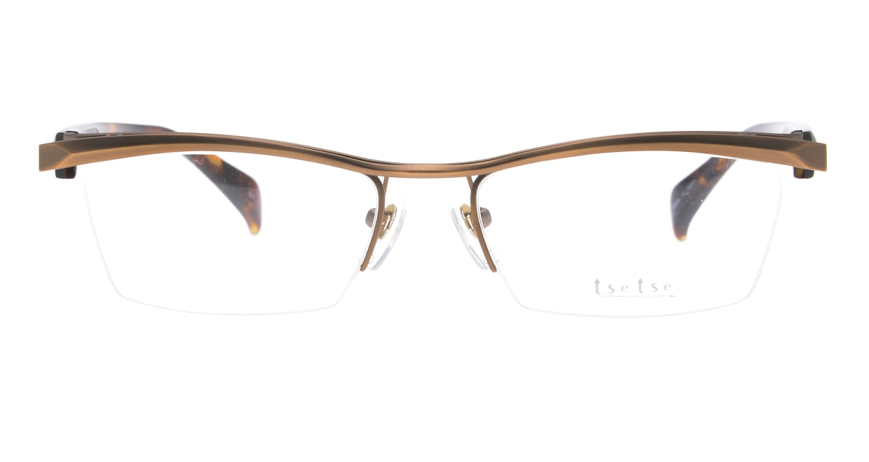 ツェツェ T-2208-C-7-54 [メタル/ハーフリム/スクエア/ゴールド] 