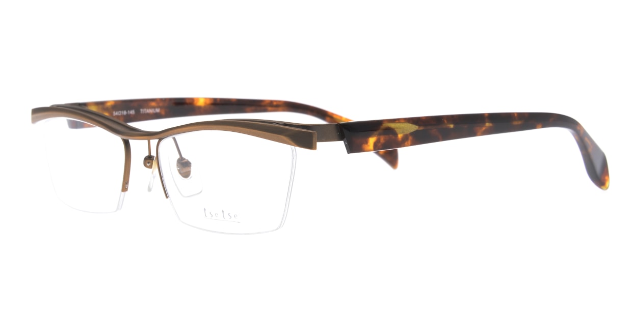 ツェツェ T-2208-C-7-54 [メタル/ハーフリム/スクエア/ゴールド]  1