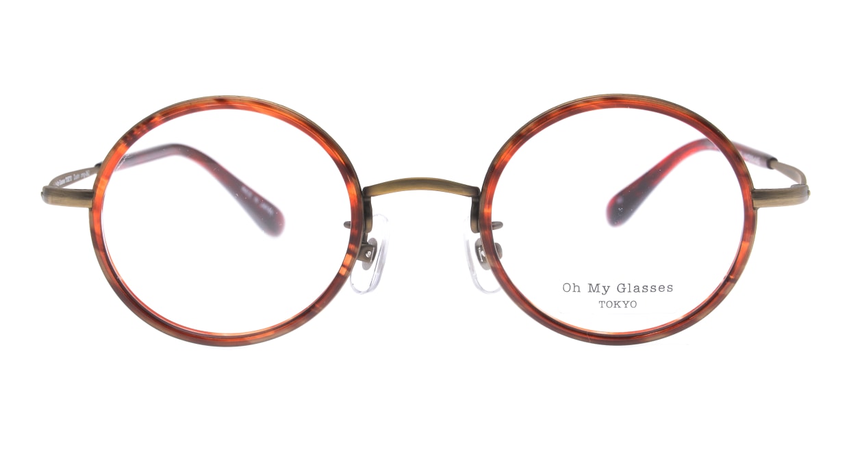 Oh My Glasses TOKYO Dustin omg-062-RD-44 [メタル/鯖江産/丸メガネ/赤] 