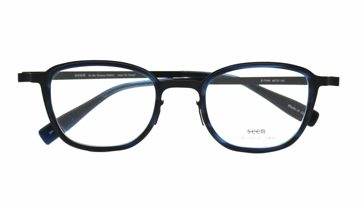 seem Oh My Glasses TOKYO omg-136 Rudolf-BKMｰBL-48 [メタル/鯖江産/ウェリントン]  4