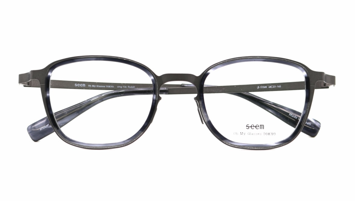 seem Oh My Glasses TOKYO omg-136 Rudolf-GRY-48 [メタル/鯖江産/ウェリントン/グレー]  4