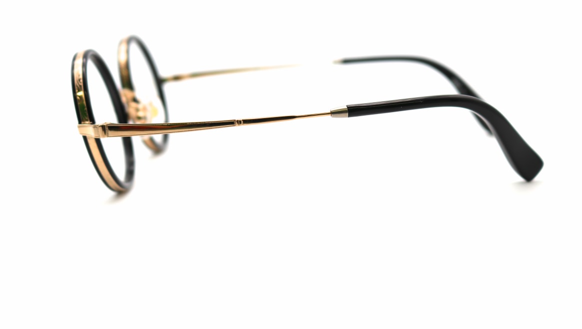 丹羽 雅彦 NM-130-C1-43 [黒縁/鯖江産/丸メガネ]  2