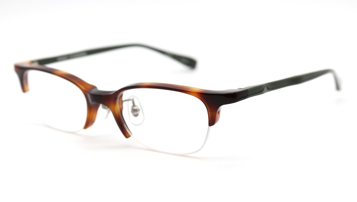 RAMOT EYEWORKS RM-012-50 [鯖江産/ハーフリム/スクエア/茶色]  1