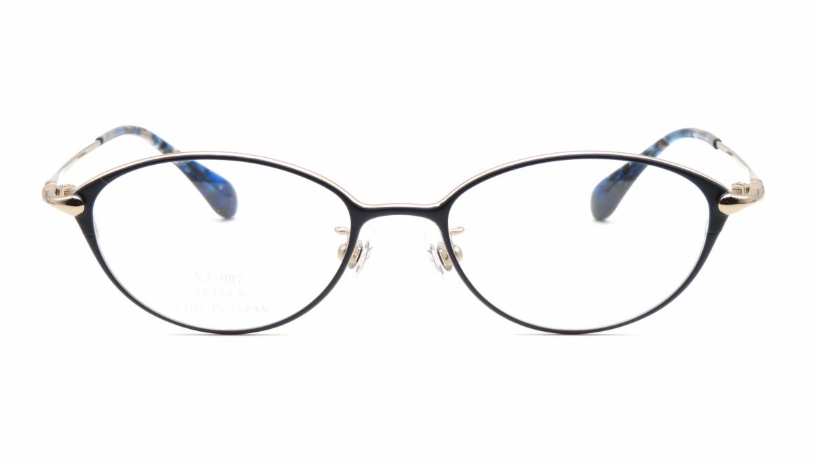 ヴィセ VS-007-2-49 [メタル/鯖江産/オーバル/青] 