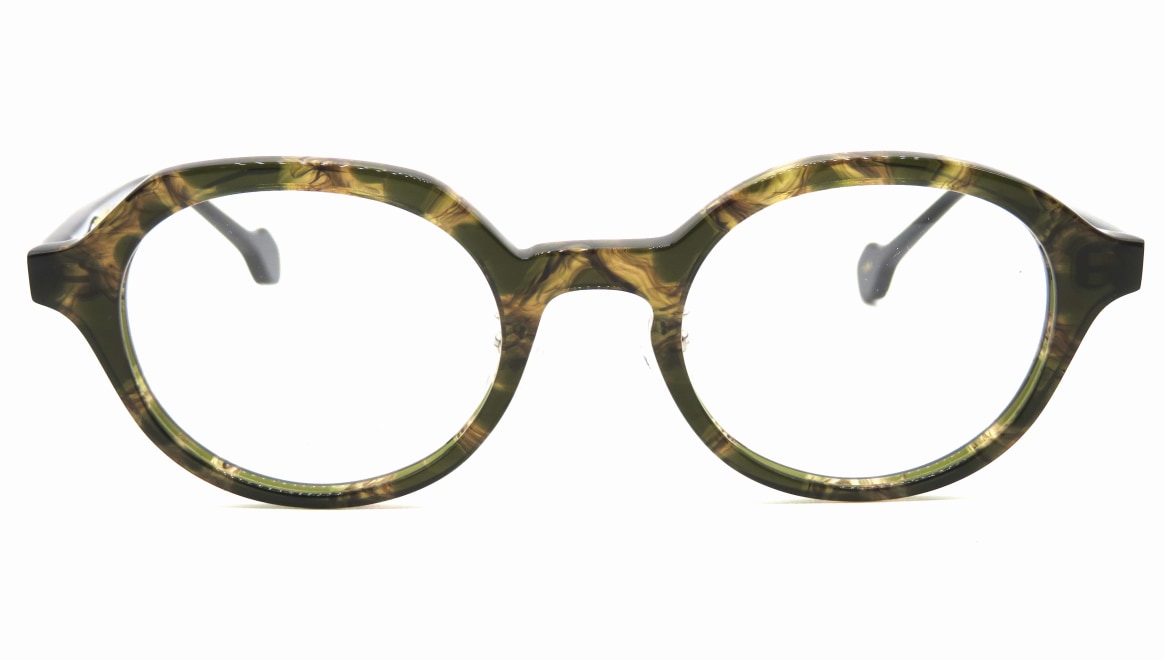 パドマイメージ Kakumaru-154-47 [鯖江産/丸メガネ/緑] 