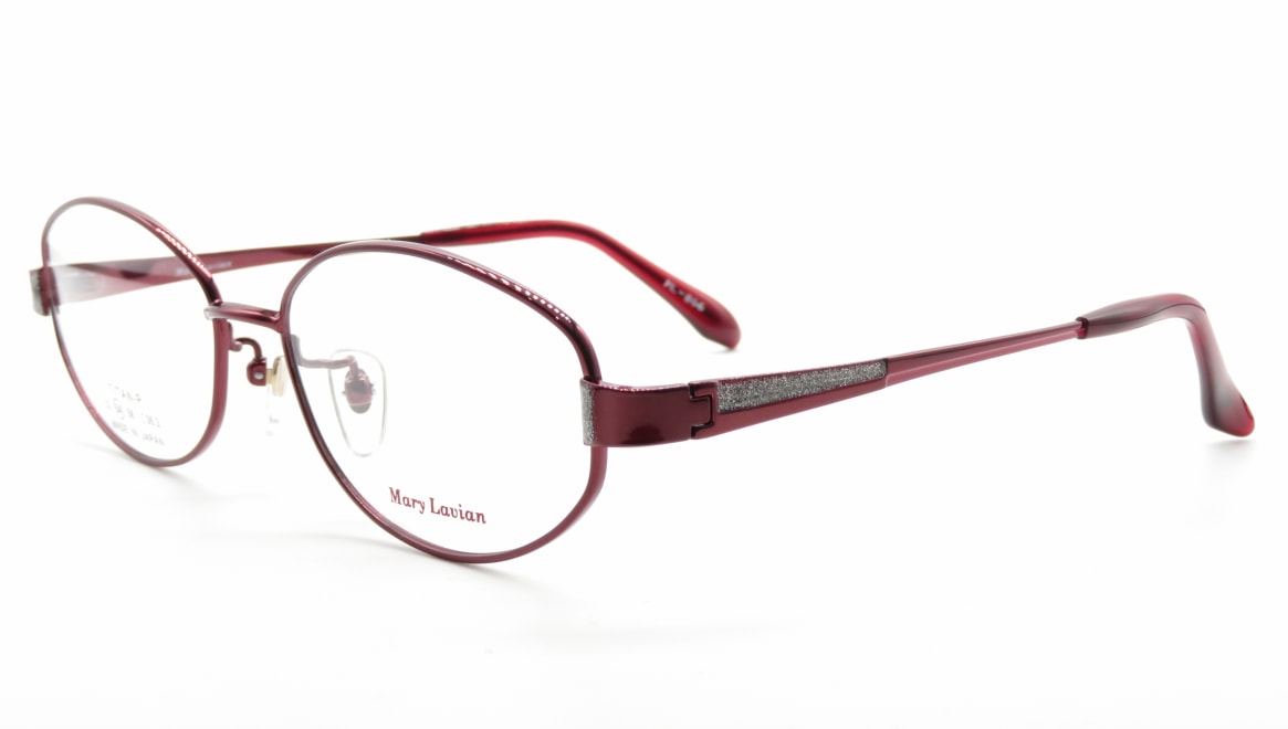 マリーラビアン ML-866-C-3-54 [メタル/鯖江産/オーバル/赤]  1